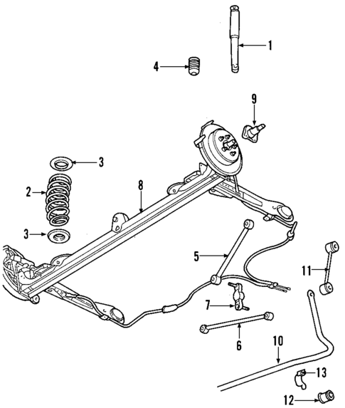 Rear Axle for 2006 Chrysler PT Cruiser #0