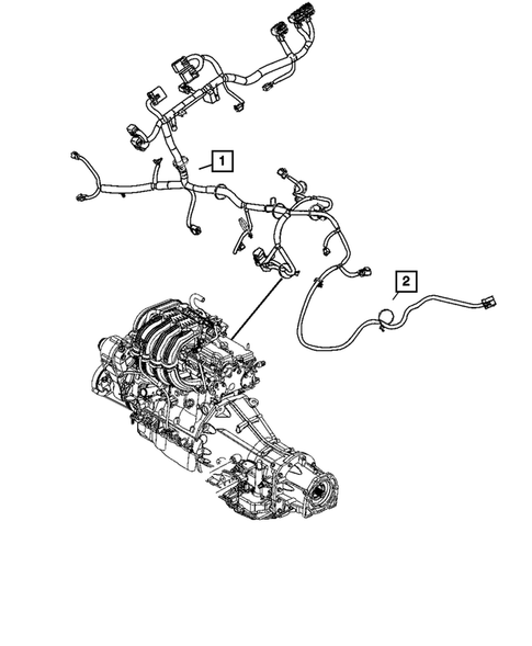 Wiring-Engine & Related Parts for 2007 Jeep Wrangler #2