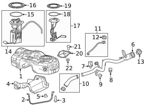 Fuel Pumps & Related Components for 2015 Jeep Cherokee #1