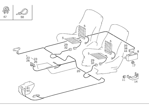 Seat Heating for 1993 Mercedes-Benz 500SEL #1