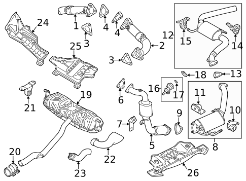 Catalytic Converter for 2012 Volkswagen Touareg #0