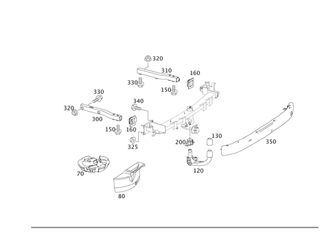 Trailer Coupling for 2001 Mercedes-Benz C 240 #0