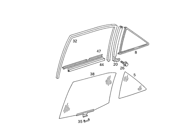 1247350265 - : Sealing Rail for Mercedes-Benz Image