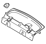 8S4Z5446668AC - Body: Pkg Tray Trim for Ford Image