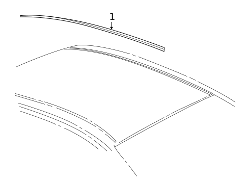 Exterior Trim - Roof for 2008 Cadillac STS #0