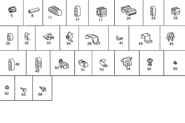 1264760784 - Springs, Suspension and Hydraulics: Damping Strip for Mercedes-Benz: 300SD, 400SE, 400SEL, 500SEL, 600SEL, S420 Image image