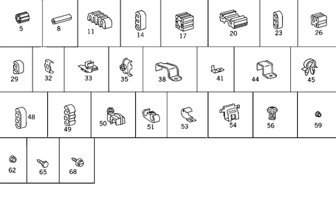 Hydraulic Line Mounting Parts for 1993 Mercedes-Benz 500SEL #1