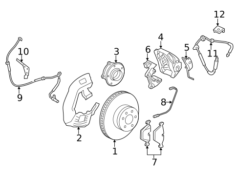 Front Brakes for 2014 BMW 750Li #0