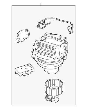 64119248171 - HVAC: Blower Assembly for BMW: 528i, 528i xDrive, 535d, 535d xDrive, 535i, 535i GT, 535i GT xDrive, 535i xDrive, 550i, 550i GT, 550i GT xDrive, 550i xDrive, 640i, 640i Gran Coupe, 640i xDrive, 640i xDrive Gran Coupe, 650i, 650i Gran Coupe, 650i xDrive, 650i xDrive Gran Coupe, 740i, 740Ld xDrive, 740Li, 740Li xDrive, 750i, 750i xDrive, 750Li, 750Li xDrive, 760Li, ActiveHybrid 5, ActiveHybrid 7, M5, M6, M6 Gran Coupe Image