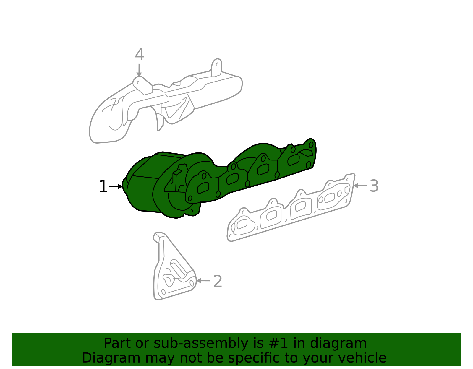 2008-2010 GM Exhaust Manifold 19418960 | GM OEM Parts Outlet