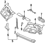 6253040P60 - : Lower Cross-Member Brace for Nissan Image