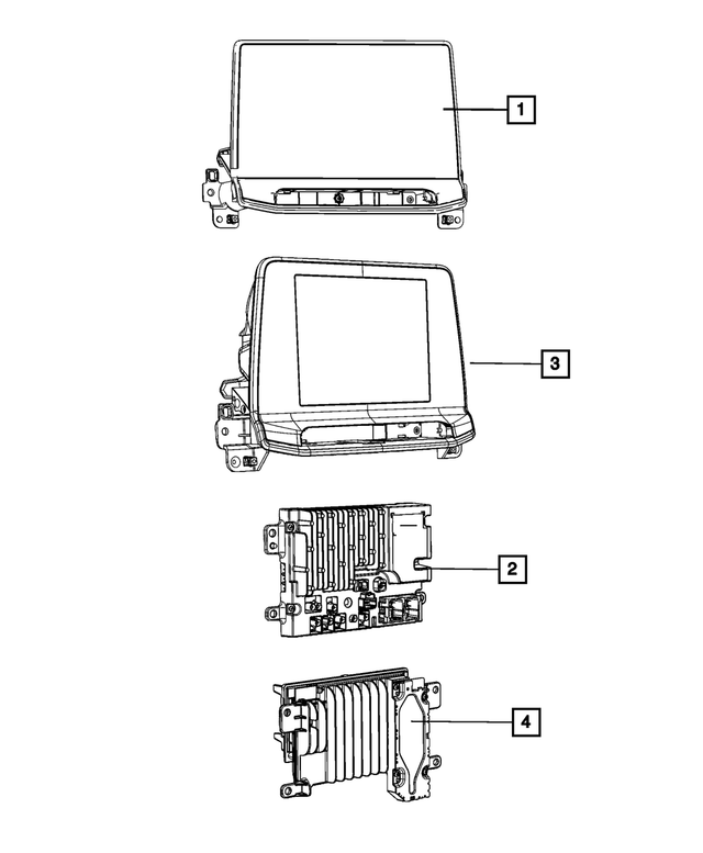 68462088AI - : Multi Media Radio for Mopar Image