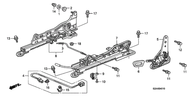Seat Components (L.) for 2008 Honda S2000 #0