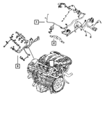 5148104AA - Electrical: Engine Wiring Bracket for Mopar Image image