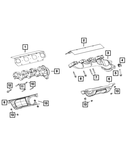 Manifolds and Vacuum Fittings for 2018 Ram 2500 #1