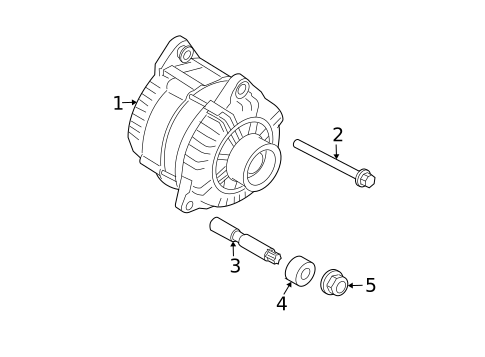Alternator for 2010 Nissan Frontier #0