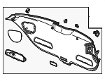 84431T60J11ZA - Body: Lower Gate Trim for Honda Image