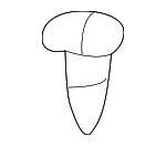 8615737000 - Body: Lower Grille Retainer Clip for Genesis: Electrified G80, G70, G80, G90, GV60, GV80, GV80 Coupe | Hyundai: Azera, Elantra, Elantra Coupe, Elantra GT, Elantra N, Equus, Genesis, Genesis Coupe, Ioniq 5, Palisade, Santa Fe, Santa Fe XL, Sonata, Tiburon, Tucson Image