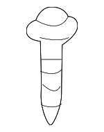 1125406206B - Body: Lower Grille Bolt for Genesis: Electrified G80, Electrified GV70, G70, G80, G90, GV60, GV70, GV80, GV80 Coupe | Hyundai: Accent, Azera, Elantra, Elantra Coupe, Elantra GT, Equus, Genesis, Genesis Coupe, Ioniq, Ioniq 5, Ioniq 6, Kona, Kona Electric, Kona N, Palisade, Santa Cruz, Santa Fe, Santa Fe Sport, Santa Fe XL, Sonata, Tiburon, Tucson, Veloster, Veloster N, Venue Image