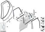 51359451558 - : Window Frame Trim Rear Door Right for BMW Image
