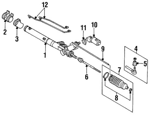 Steering Gear for 1993 Cadillac Allante #0