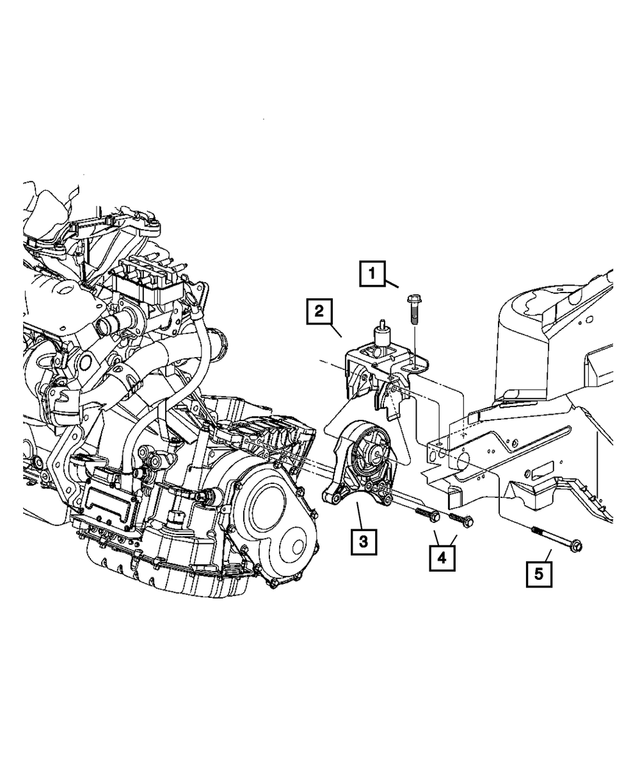 6503119 - Engine Mounting: Hex Head Screw And Washer for Mopar Image