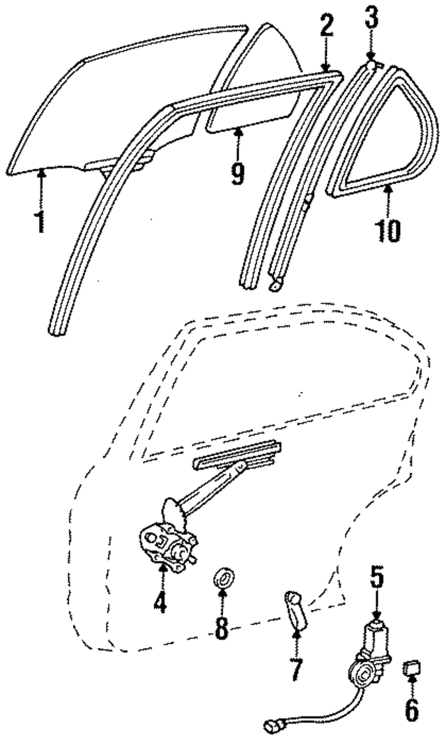 6984016080 - : Window Regulator for Toyota Image