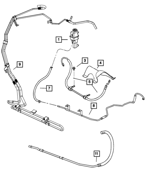 Power Steering Hoses for 2007 Chrysler Sebring #0