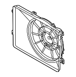 25350D3600 - Cooling System: Fan Shroud for Kia: Sportage Image