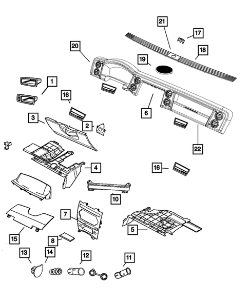 Instrument Panel for 2010 Jeep Commander #0