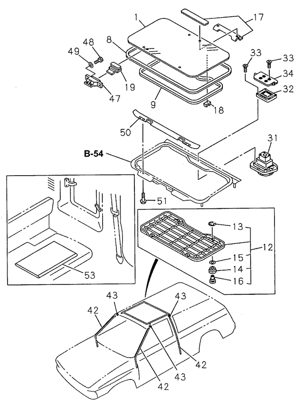 Sunroof for 1997 Honda Passport #0