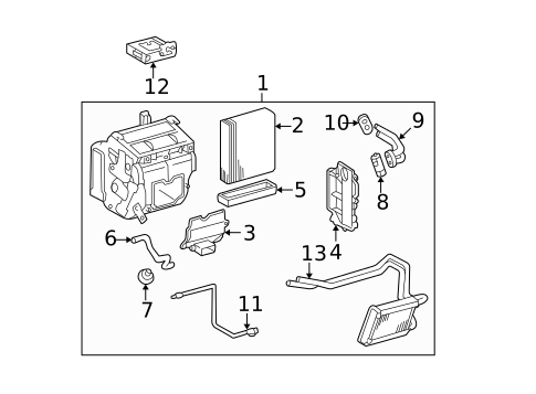 Condenser, Compressor & Lines for 2004 Toyota RAV4 #1
