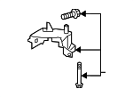 4K8998054 - Electrical: Fan Bracket for Audi Image