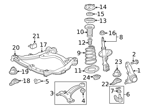 Suspension Components for 2011 Toyota Camry #0