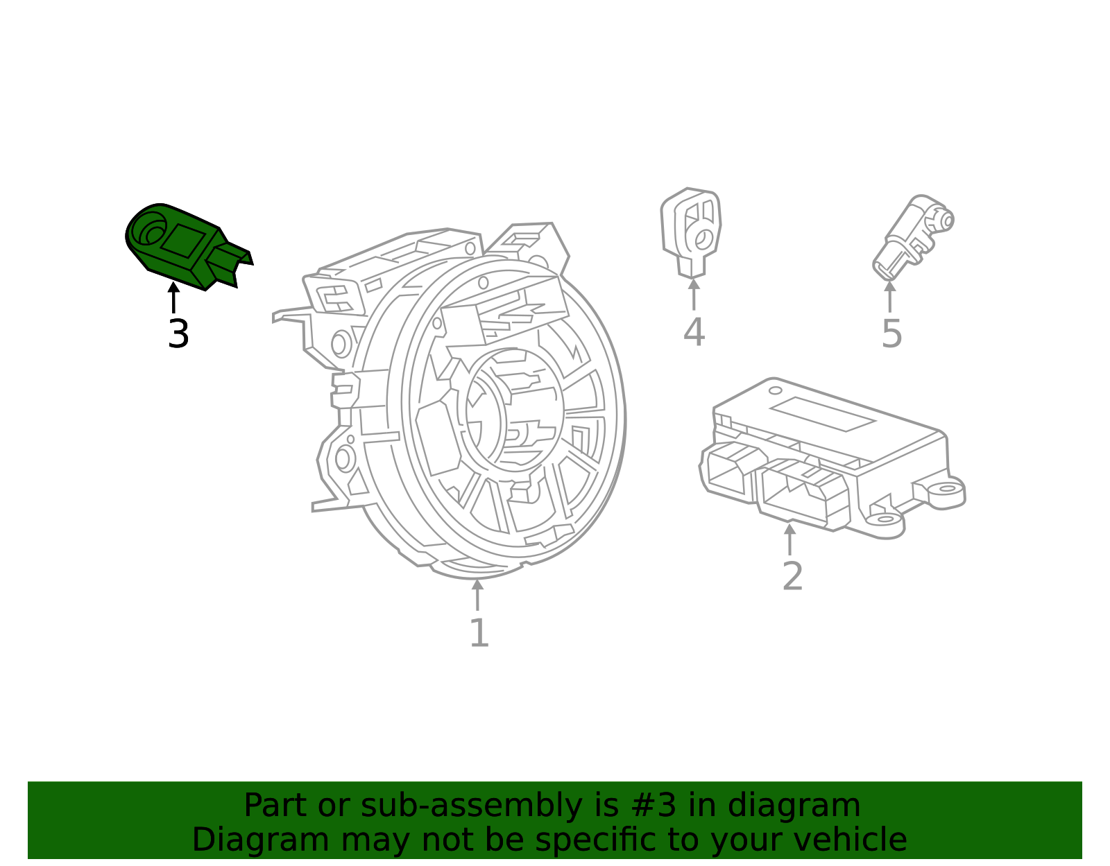 Front End Sensor 2017-2026 GM Airbag Front End Discriminating Sensor 13514077 | OEM ...