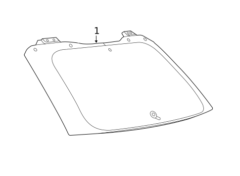 Glass - Lift Gate for 2018 Jeep Cherokee #0