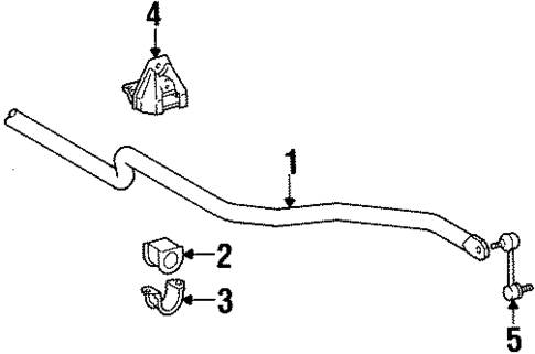 Stabilizer Bar & Components for 1993 Lexus SC400 #0