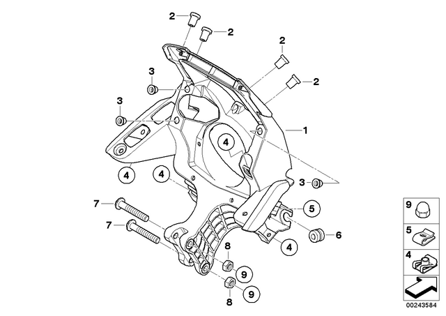 46637727109 - : Fairing Bracket           for BMW-Motorrad Image