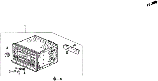 Auto Radio for 1998 Acura TL #0