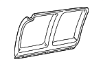 22758136 - Body: Window Trim for Chevrolet: Express 1500, Express 2500, Express 3500 | GMC: Savana 1500, Savana 2500, Savana 3500 Image