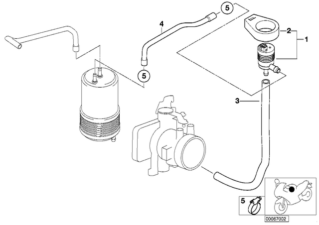 16137714445 - : Fuel Hose for BMW-Motorrad Image