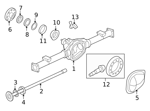 Differential for 2010 Ford F-350 Super Duty #1