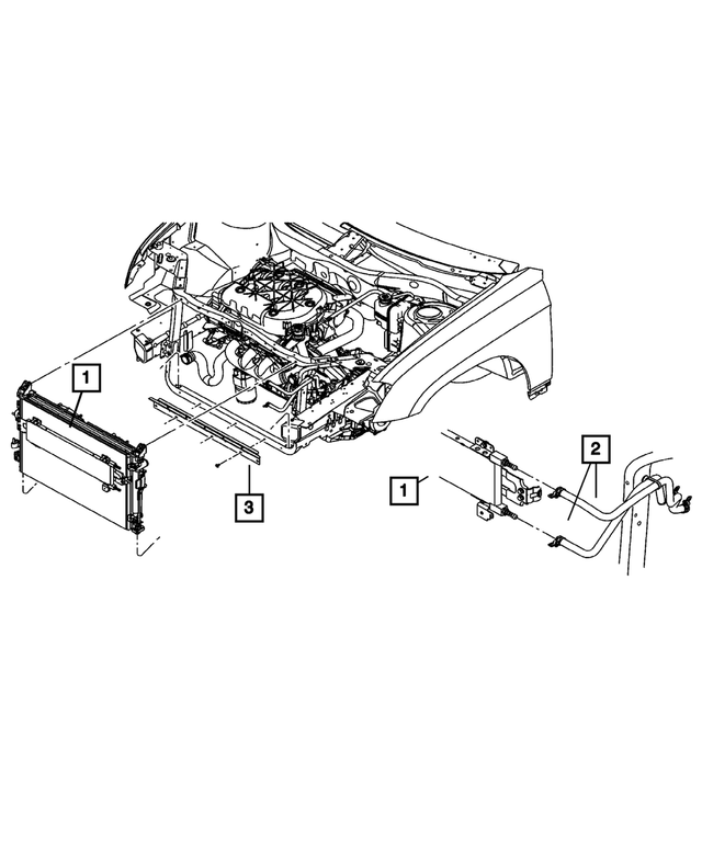 4809481AF - Cooling: Transmission Oil Cooler Hose for Mopar Image image