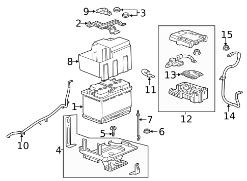 Battery & Related Components for 2021 GMC Terrain #0