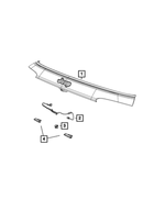 6TS43KFPAA - Electrical: License Lamp Applique for Mopar Image