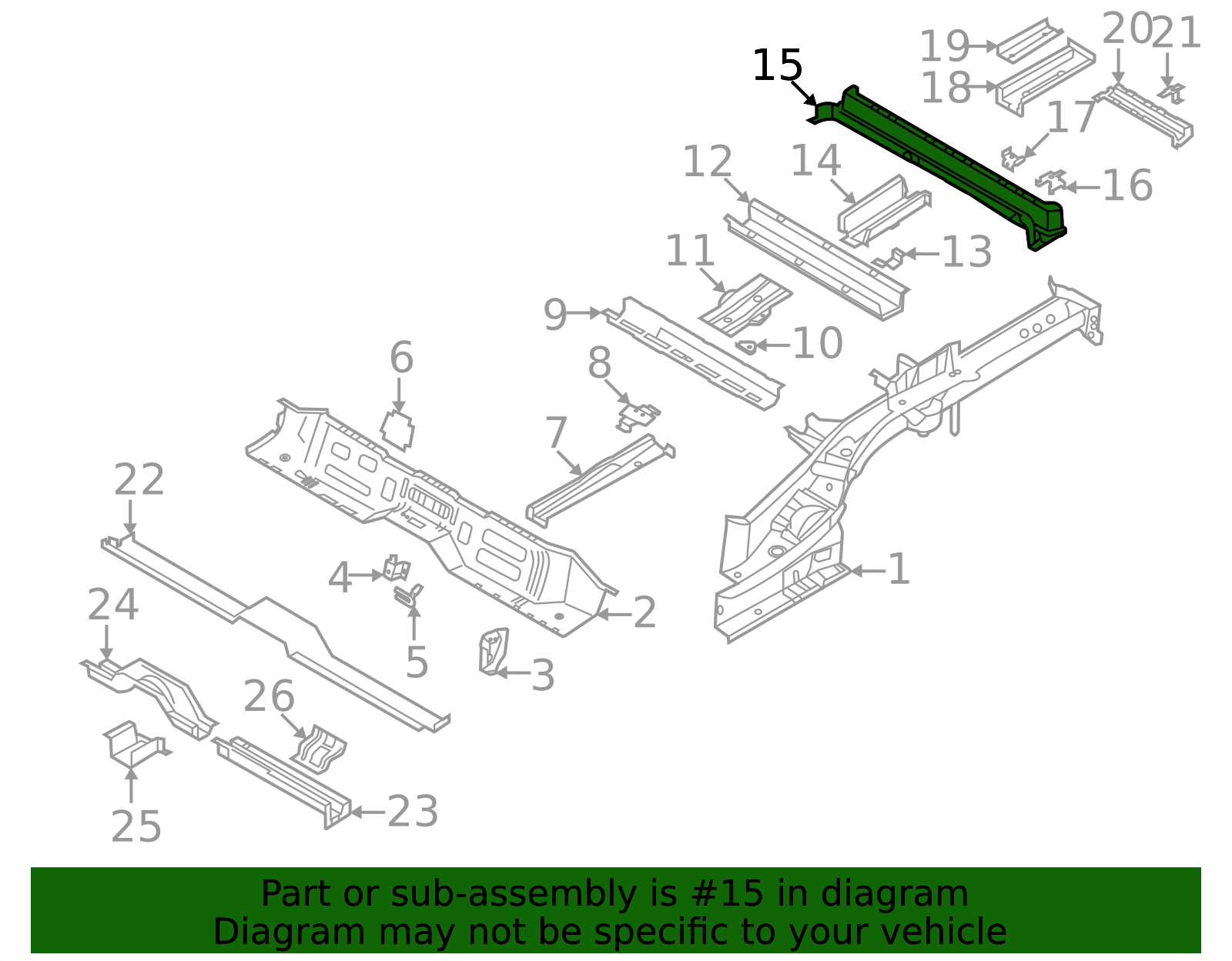 2021-2025 Hyundai Rear Cross-Member 65865-P2000 | MotorMotor