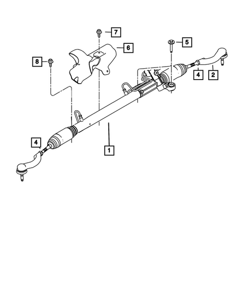 Steering Gear for 2009 Chrysler Sebring #0