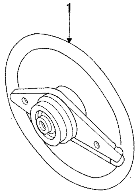Steering Wheel & Trim for 1990 Ford Tempo #0