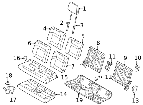 Rear Seat Components for 2020 BMW i3 #0