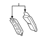 5745063 - Brakes: Disc Brake Pad Set for Hummer: H1, H2 Image image
